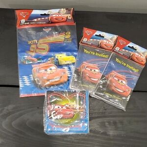 Disney Cars Blue and Red Party Set